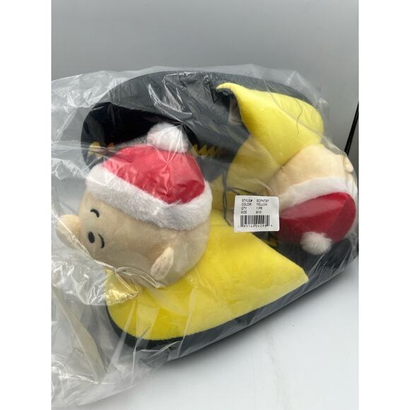 PEANUTS Charlie Brown Family Christmas 3D Slippers Adult Mens Size 9 / 10 NEW - Picture 5 of 8